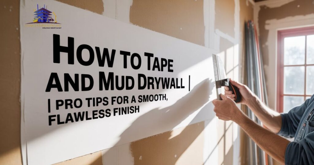 how to tape and mud drywall